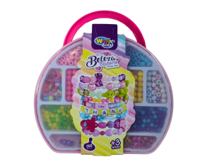 Maleta para montagem divertida de  Miçangas 360 Peças coloridas - WB18911 - Well kids