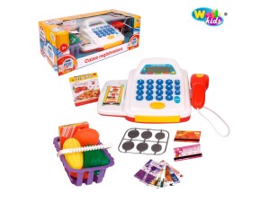 Kit mini mercadinho com caixa Registradora e Calculadora - WB5782 - well kids