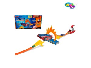 Pista de Corrida com Lançador de carrinhos radical – WB12259 - Well Kids 