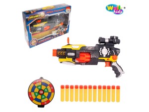 Pistola Lança Dardos divertida com alvo – WB6778 - Well Kids