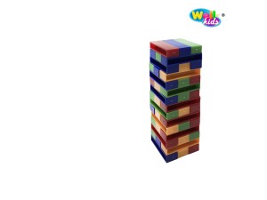 Jogo de peças e Equilíbrio com 45 Peças Torre – WB19444  - Well Kids 