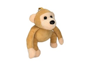 Chaveiro de Pelúcia Macaco F6600036 | Divertido, Fofo e Perfeito para Personalizar seus Itens

