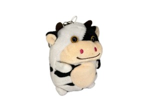 Chaveiro Vaca de Pelúcia 10x7x5cm – F6600069 F. Emy Decorações 