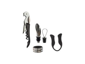 Kit para vinho completo com 4 peças – vin-007 -  hauskraft 