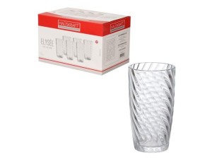 Jogo de copos longo drink 6 peças com 400ML – linha elyseé - cplg058/tr- HAUSKRAFT