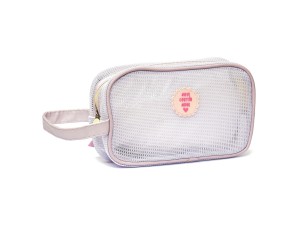 Necessaire telada simples lilás para maquiagem, acessórios - frio16 - QUALIS