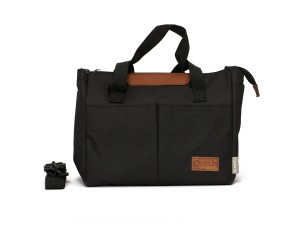 Lancheira Térmica preta estilo bolsa de viagem-  Qualis - LT2502