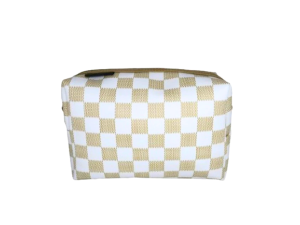 Necessaire feminina quadriculada minimalista - CINGEL - 020m.s