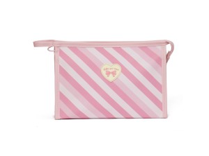 Necessaire rosa morango com ziper -  ns2603 - QUALIS