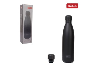 Garrafa inox preta 750ml - wx11441 - wellmix