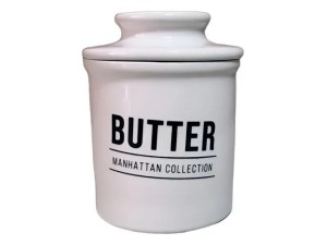 Manteigueira Francesa Branca 10cm – PCLN282/BR | Hauskraft