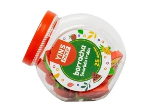 Borracha divertida frutas – pote com 25 unidades yp8213