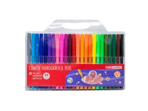 Caneta hidrográfica com 24 cores - yp8254