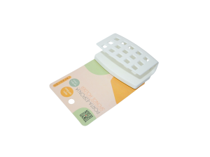 Porta esponja plastico branco com furos para vazamento de água- ud0147  tokyo design