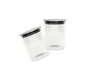 Pote de vidro 650ml hermético com tampa em inox - CA09936 - CASITA