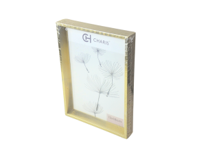 Porta retrato (13x18) com moldura dourada - wellmix