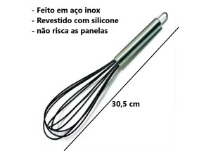 Batedor de Silicone Preto -  CK4408 