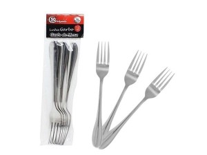 Garfo de mesa c/6 pcs em inox - sq