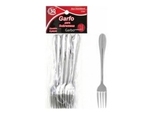 Garfo de sobremesa  inox c/6 - sq