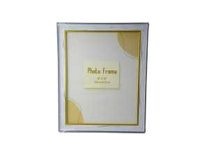 Porta retrato (20x25cm) dourado e branco - sanxia