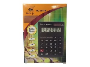 Calculadora eletrônica 12 dígitos – pilha aaa – mj-3851b