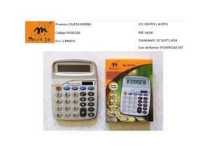 Calculadora eletrônica 8 dígitos – mj-3032a