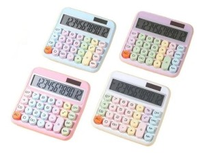 Calculadora Eletrônica 12 Dígitos com Teclado Colorido MAX-2278-12 – Maxmídia