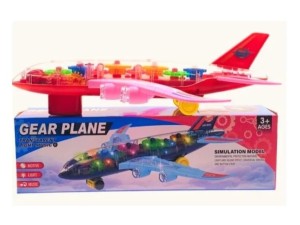 Avião a Pilha Transparente com Luz – KH332-5 