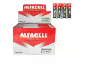 PILHA PEQ C/12 CARTELA C4 /48 PC R6P/48 -Alfacell  