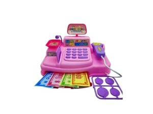 Caixa Registradora divertida para meninas rosa com brinquedos de supermercado – WB11841

 - WELLKIDS