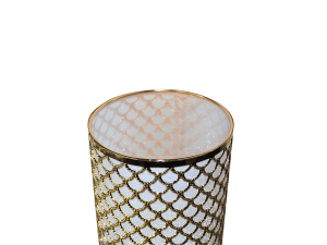 Abajur entrelaçado dourado - 40w - imporiente