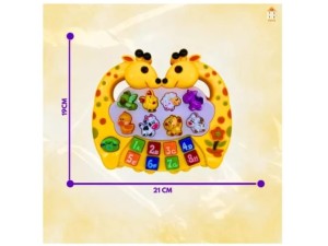 Piano Musical Infantil com Animal CP069003 | Sons e Diversão para Crianças

