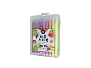 Caneta ponta pincel com 18 cores - 713-18