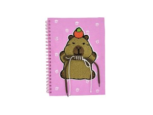 Caderno Capa Rosa Capivara 80 Folhas – HA72808 