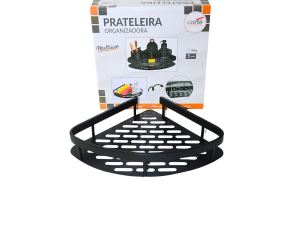 Prateleira organizadora black para banheiro - casita