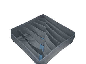 Organizador c/7 divisórias multiuso em pano - milk