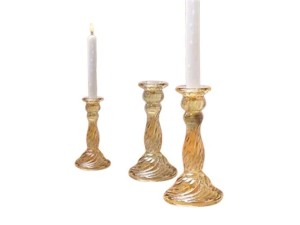 Castical de Vidro Dourado 8,5x16cm – CA16265