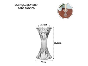 Castical de Vidro 7x13,5cm – CA16252 
