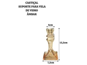 Castical de Vidro 7,5x15,5cm – CA16263 