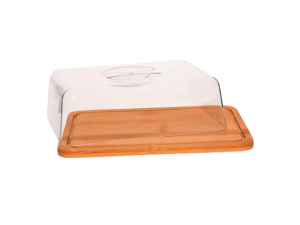 Porta frios em bambu e acrílico ecológico e minimalista