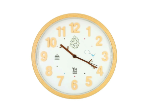 Relógio de parede fofinho bege - cl2304217  imporiente