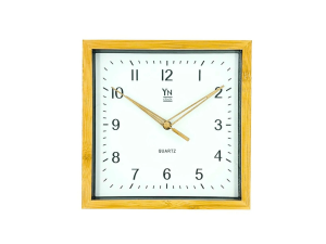 Relógio de parede design de bambu - yn clock