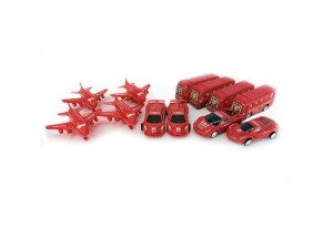 Conjunto de Carrinhos c/12 Peças - TK-1673 