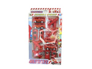 Conjunto de Carrinhos c/12 Peças - TK-1673 