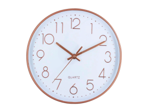 Relógio de parede rose gold - quartz