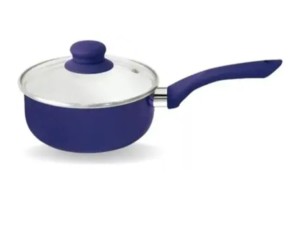 Panela aluminio revistimento ceramico azul 20cm - 6018 - wellmix