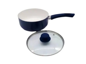 Panela aluminio revistimento ceramico azul 20cm - 6018 - wellmix