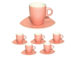 Cj 6 xicaras rose 120ml wg15333