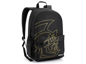 Mochila  masculina  preta e dourada  - pretorian