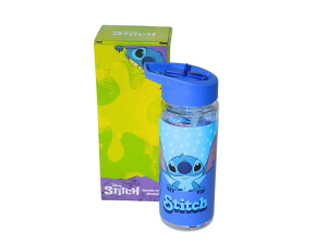 Garrafa de plástico 450 ml com mochila stitch – deas026-st1 (aloha)